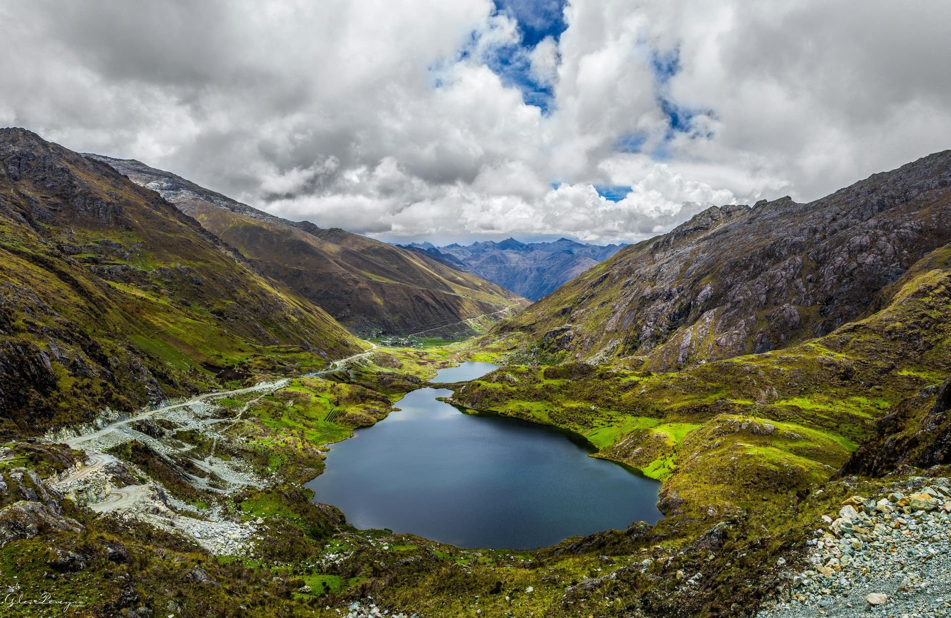 Andean mountain landscape of Cusco, Peru